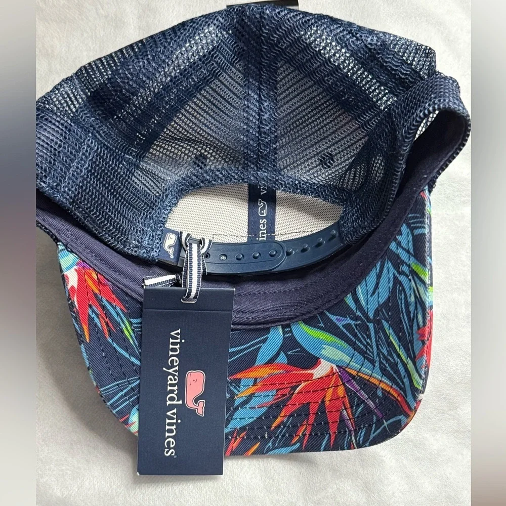 Vineyard Vines Floral Navy Cap